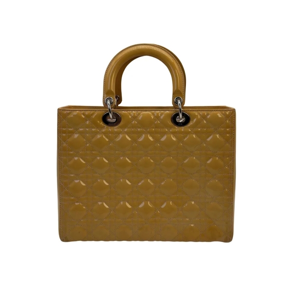 Dior "Lady Dior" Creamy Cannage Tote Authentic In Good Condition - Picture 4 of 6